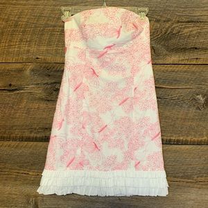Lilly Pulitzer Strapless Sundress w Ruffle Bottom